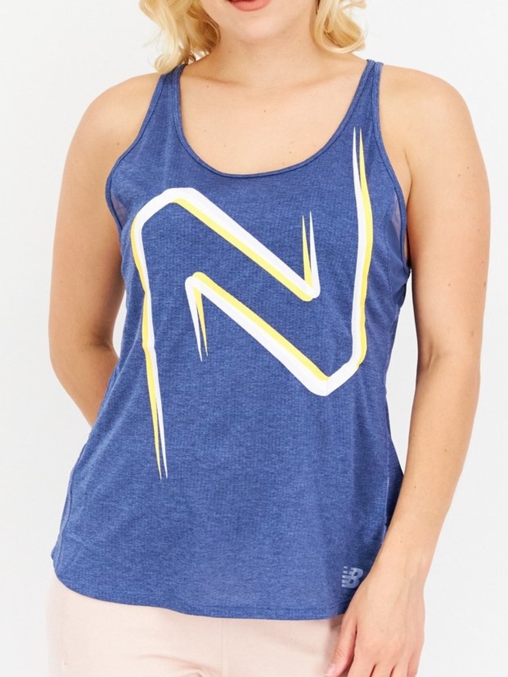New Balance Women Sportswear Fit Sleeveless Running Tank Top, Slate Blue Size S